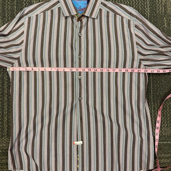 Robert Graham Long Sleeve Button Down Shirt Size Large - Picture 5 of 10